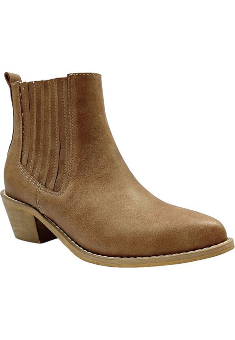 Botin Mujer Camel Moscu Detogni-1