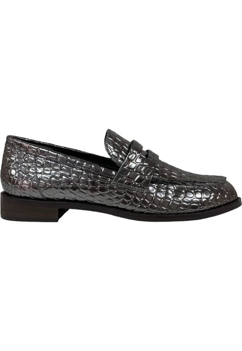Mocasín Mujer Plateado Salamanca Detogni-0