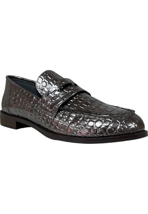 Mocasín Mujer Plateado Salamanca Detogni-1