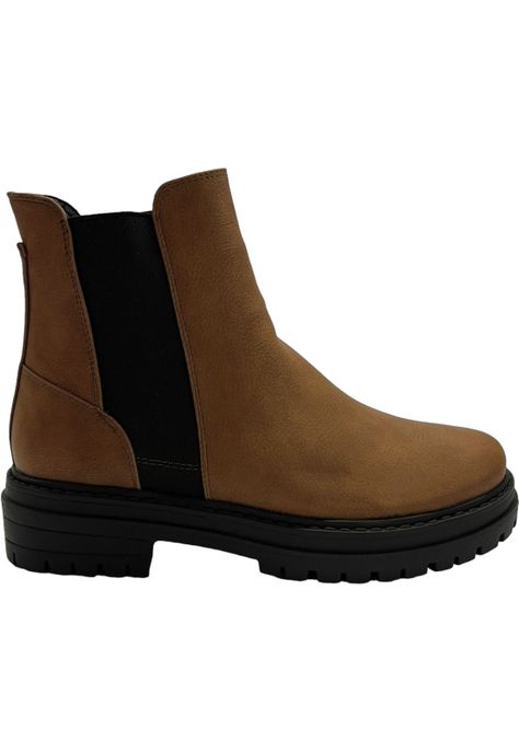 Botin Mujer Camel Roma Detogni-0