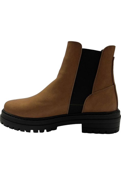 Botin Mujer Camel Roma Detogni-3
