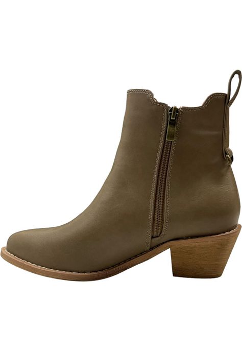 Botin Mujer Taupe Lax Detogni-2