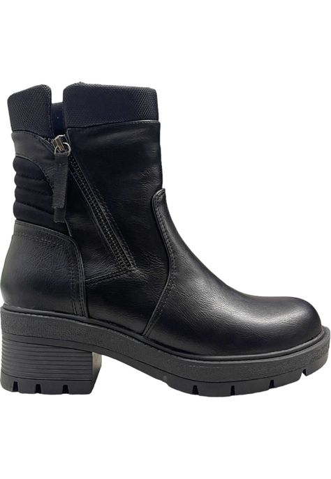 Botin Mujer Negro Berlin Detogni-0