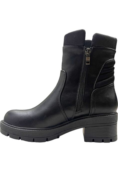 Botin Mujer Negro Berlin Detogni-2