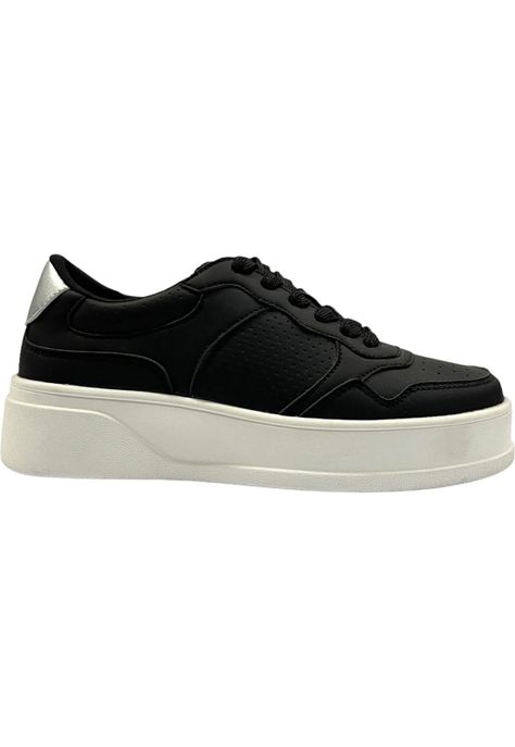 Zapatilla Mujer Negro Chic Detogni-0