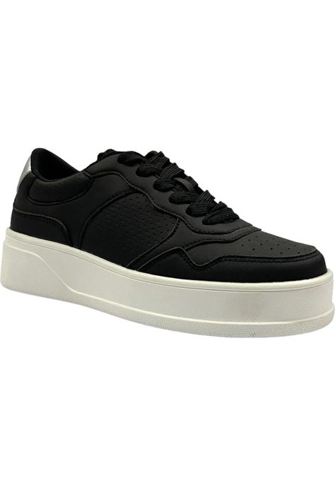 Zapatilla Mujer Negro Chic Detogni-1