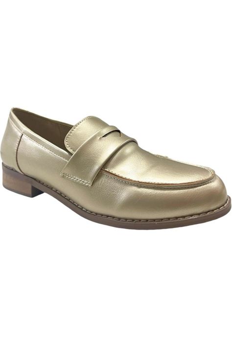 Zapato Mujer Dorado Javiera Detogni-1