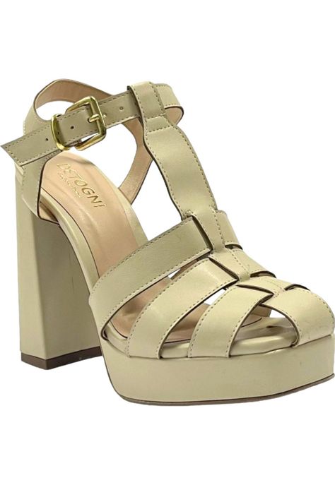Sandalia Mujer Beige Luana Detogni-1