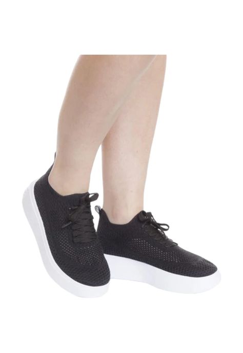 Zapatilla Mujer Blanco/Negro Start Petite jolie-3