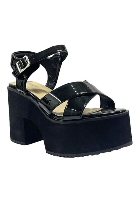 Sandalia Mujer Negro Marcelina Detogni-1