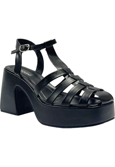 Sandalia Mujer Negro Carrie Detogni-1