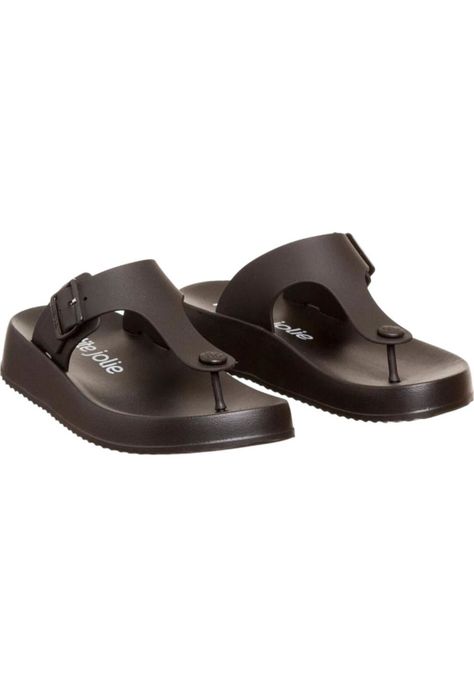 Sandalia Mujer Negro PJ6486 Petite Jolie-1