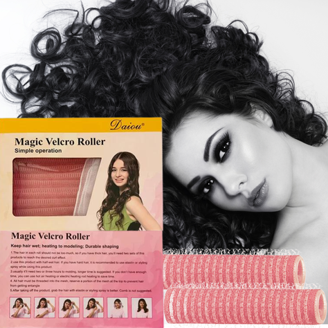 Pack de Rulos magicos o rodillos de velcro para enrular el cabello-1