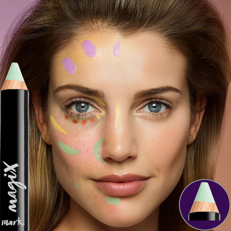 Lapiz corrector verde para rostro de alta cobertura-1