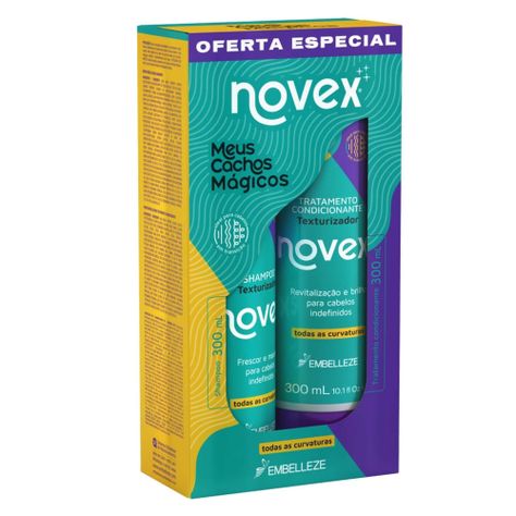 Kit  shampoo y acondicionador Meus Cachos Magicos Novex 300ml cada uno-0