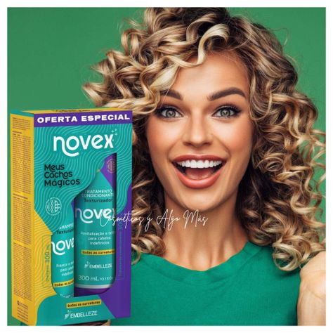 Kit  shampoo y acondicionador Meus Cachos Magicos Novex 300ml cada uno-1