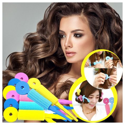 Set de 9 rodillos de esponja suave para rizar el cabello-1