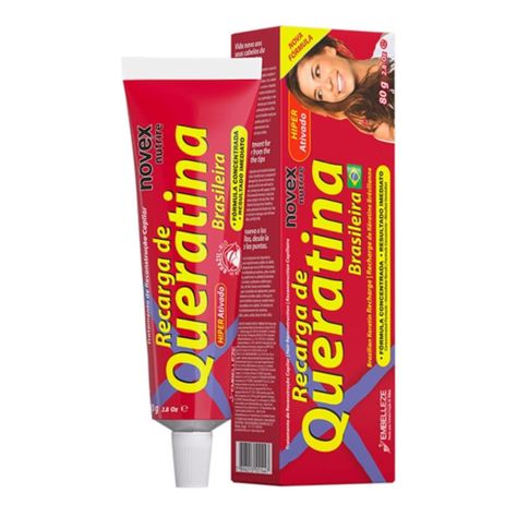 Tratamiento Intensivo recarga de Queratina Brasileña 80g NOVEX-0