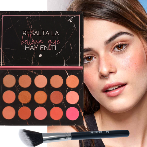 SET PALETA DE RUBORES Y BROCHA PROFESIONAL-1