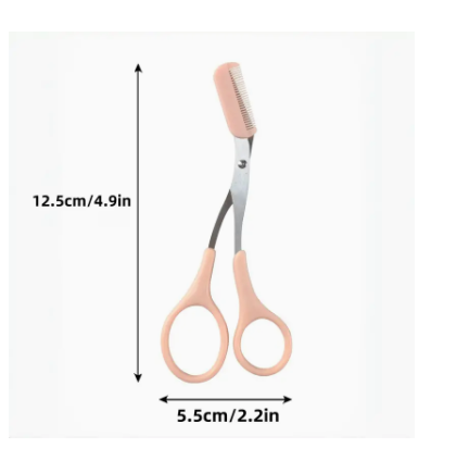 Tijeras para Recortar Cejas con Peine Incorporado-1