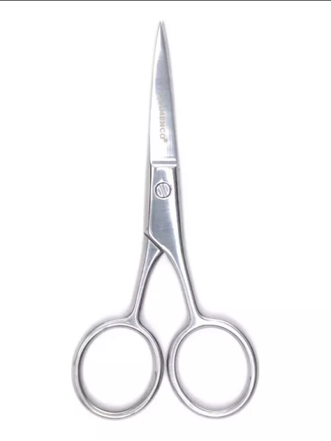Tijera Para Cejas Uso Cosmético Punta Recta Flamenco-0
