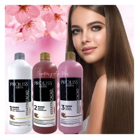 KIT 3 PASOS ALISADO PROFESIONAL PROLISS EFECTO PLASTIFICADO CHERRY-1