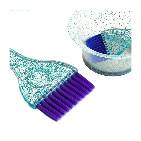 Set de herramientas para aplicación de tintura tazón y brocha-0
