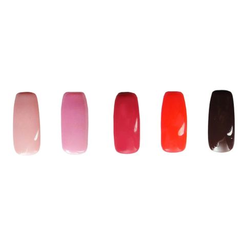 Set de 5 esmaltes semipermanentes secado uv larga duración!-0