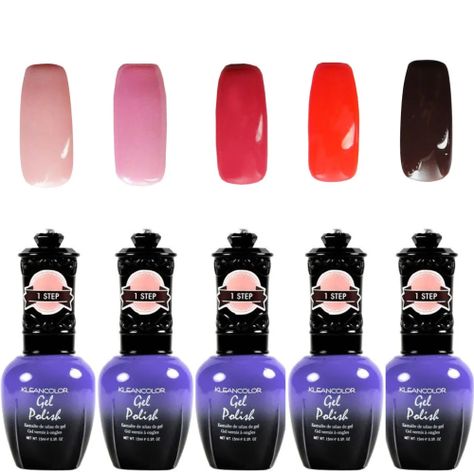 Set de 5 esmaltes semipermanentes secado uv larga duración!-2