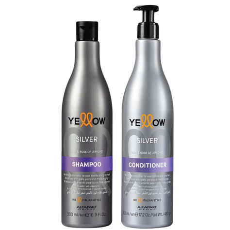Kit Shampoo mas Acondicionador Matizadores Violeta Yellow efecto PLATA-0