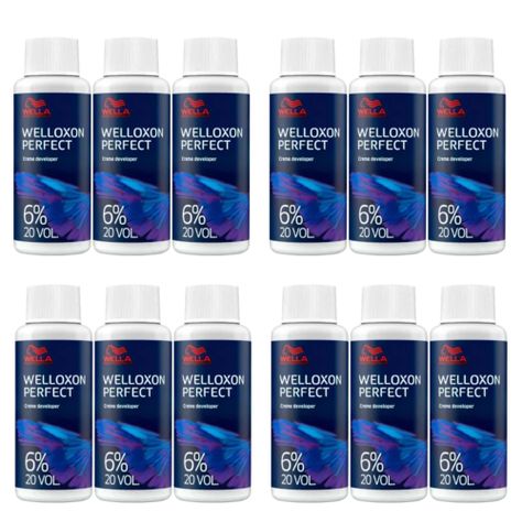12 Oxidantes profesionales WELLA 60ml cada una, welloxon perfect 20vol-1
