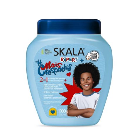 Mascara capilar 2en1 co-wash Mais Crespinhos para cabellos masculinos-0