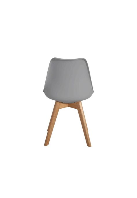 Silla Eames Acolchada Dsw Y Madera / Comedor Escritorio GRIS-0