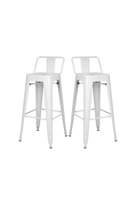 Pack 2 Piso de Bar Tolix 66 cm altura Blanco-0
