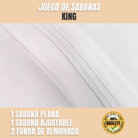 Sabanas Crema Plaza King Varios Tonos 1800 Hotel Luxury Ultra Soft-6