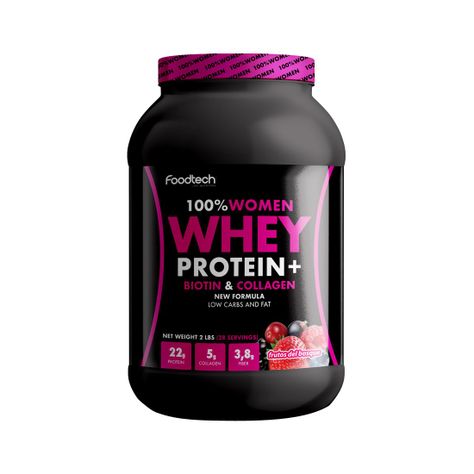 100% Women Whey 2lbs - Frutos del Bosque-0