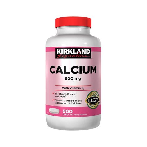 Calcium 600mg  500 Tabs - Kirkland-0