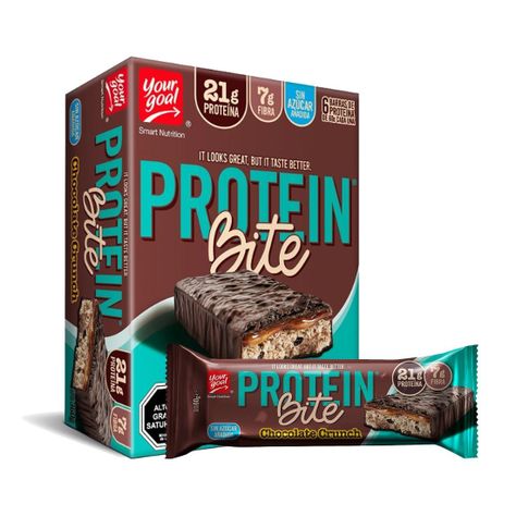 Caja Barra Protein Bite 55 grs - Your Goal Chocolate Crunch-0