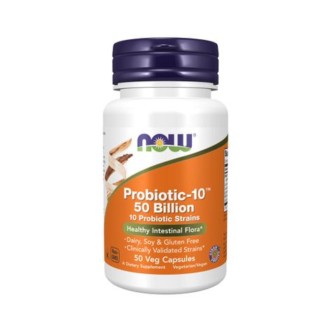 Probiotic-10 50 Billion 50 caps - Now Foods-0