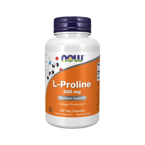 L-Proline 500 mg 120 caps - Now Foods-0