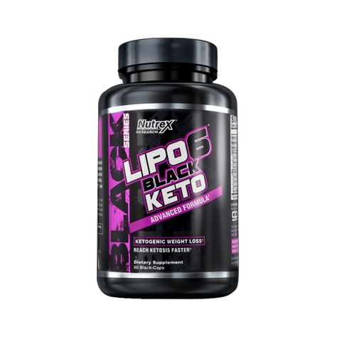 Quemador de Grasa Lipo 6 Black KETO Uc Nutrex - 60 Cápsulas-0