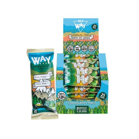 Caja De 30 Barra De Way Bar 25g - Wildfoods-0
