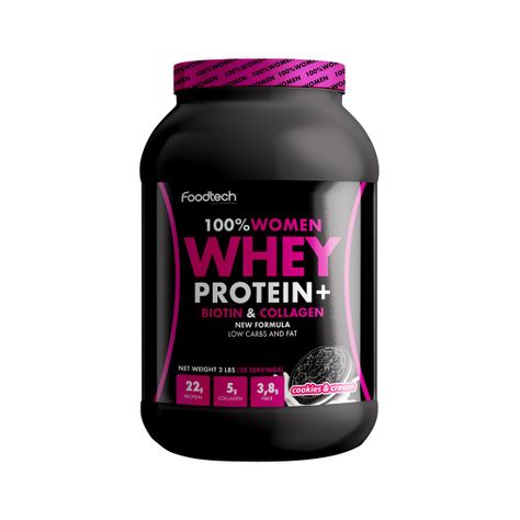 100% Women Whey 2lbs - Cookies and Cream-0
