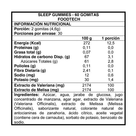 Sleep Gummies 60 gummies - Foodtech-1