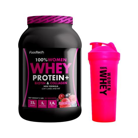 100% Women Whey 2lbs - Frutos del Bosque + Shaker Women-0