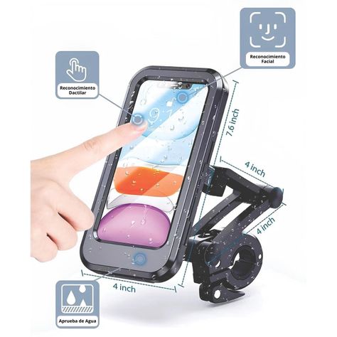 Soporte Smartphone 360° Magnético Para Bicicleta Y Moto-3