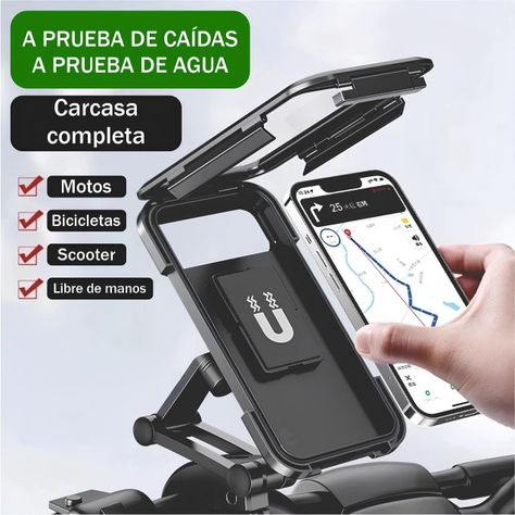 Soporte Smartphone 360° Magnético Para Bicicleta Y Moto-0