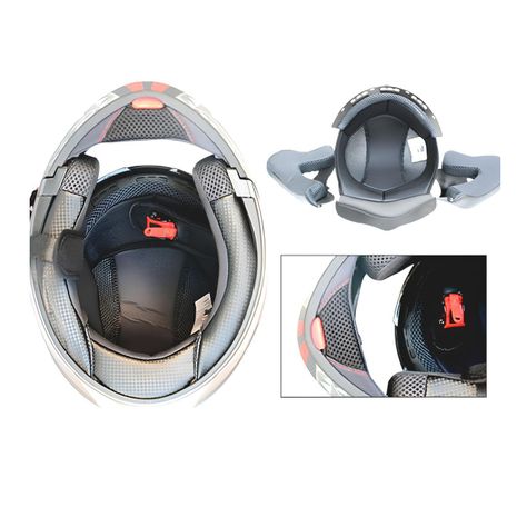 Casco Moto Getnoog Kuqibao Con Bluetooth K10 - Blanco Gris-2