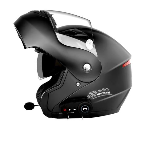 Casco Moto Getnoog Kuqibao Con Bluetooth K10 - Negro-1