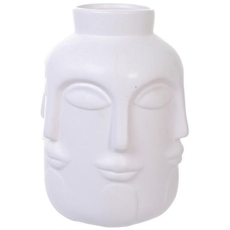Jarrón Decorativo Fez White Mediano-0